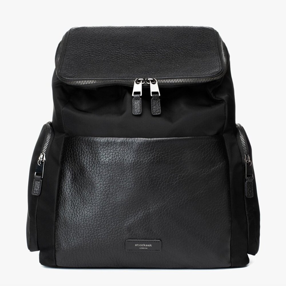 Storksak Alyssa Gunmetal Diaper Backpack